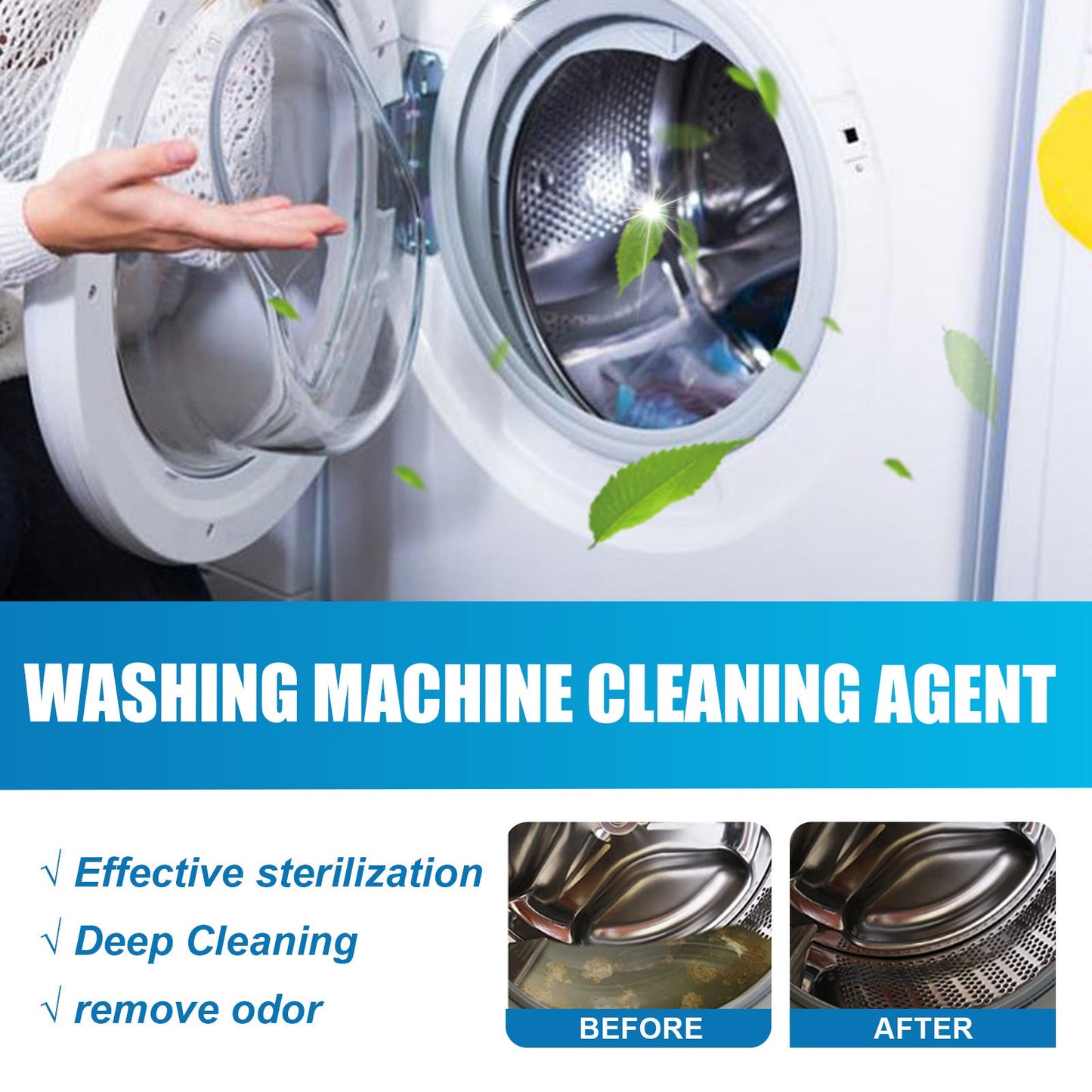 2025 Upgraded Washing Machine Cleaning Agent (12pcs Set)