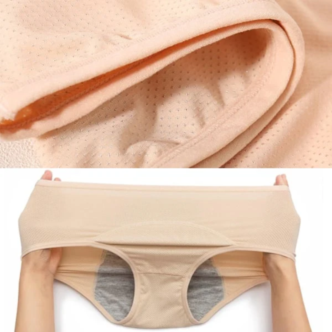 Calzones menstruales de tiro alto e impermeables
