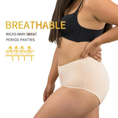 Calzones menstruales de tiro alto e impermeables