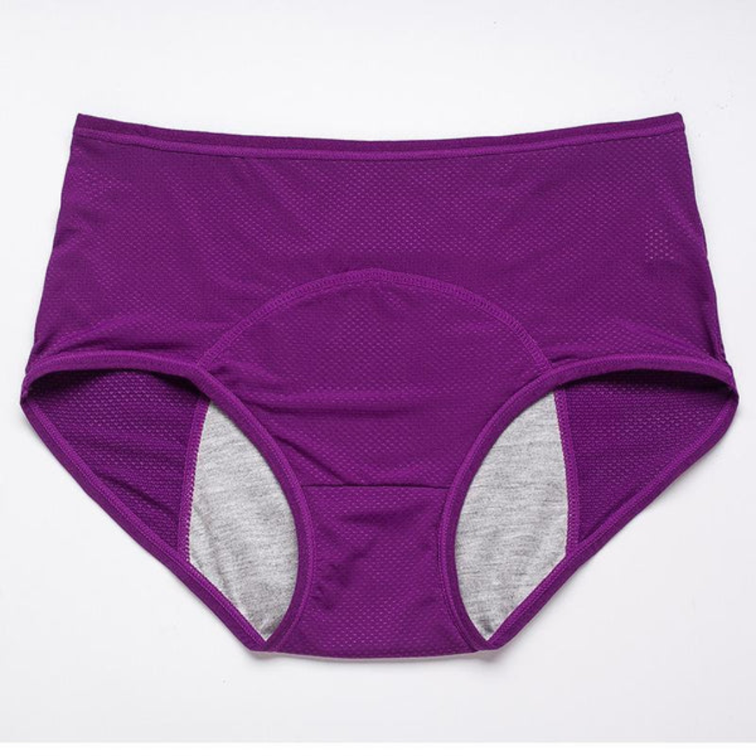 Calzones menstruales de tiro alto e impermeables
