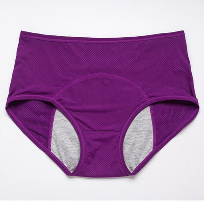 Calzones menstruales de tiro alto e impermeables