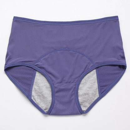 Calzones menstruales de tiro alto e impermeables