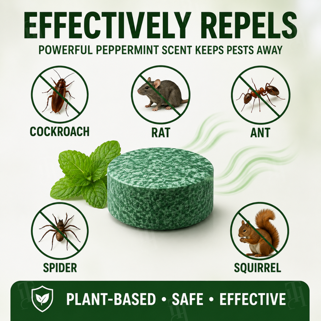 ¡¡¡Piezas Limitadas!!! Pastillas Repelentes Naturales de Menta para Roedores RZXEA™