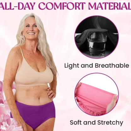 Calzones menstruales de tiro alto e impermeables