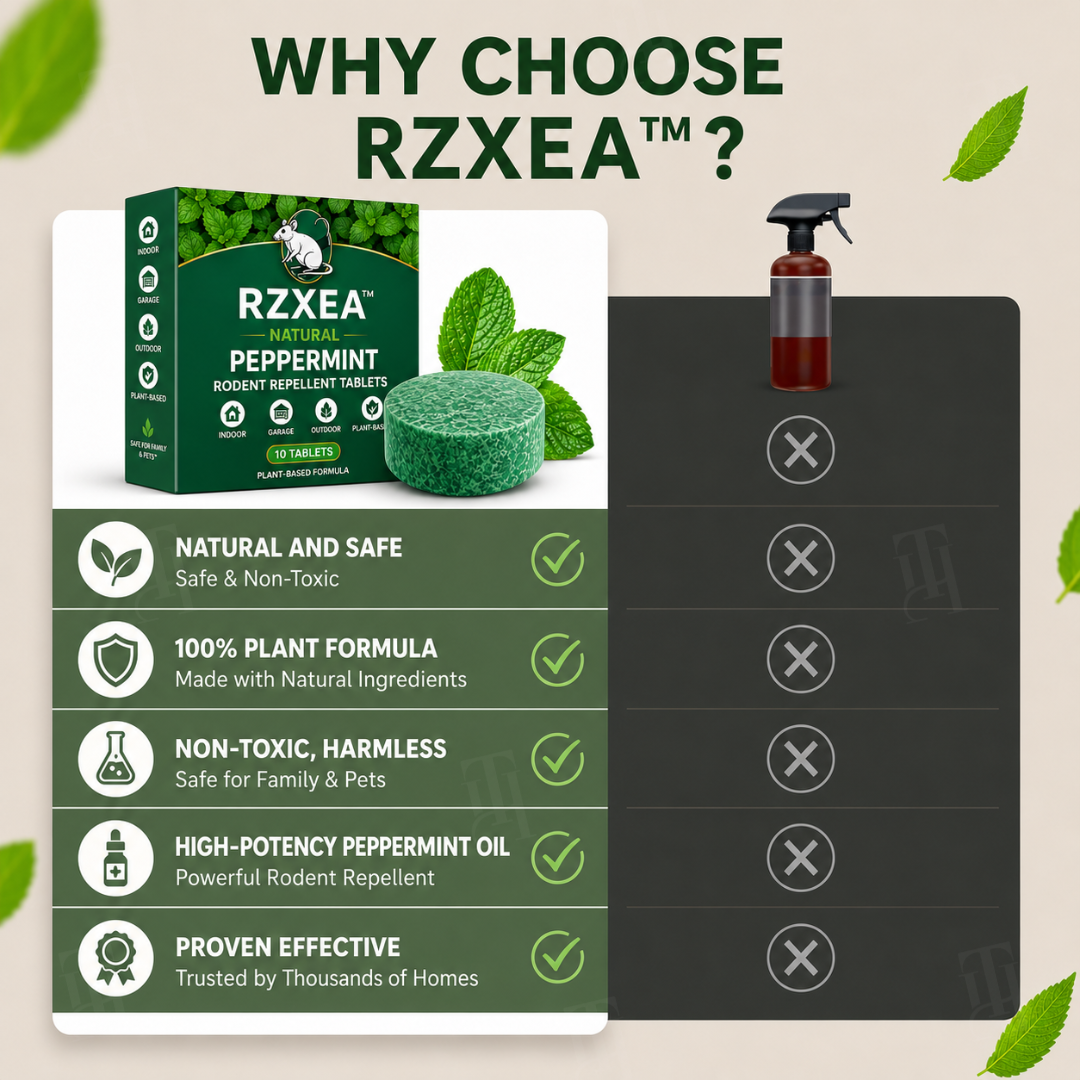 ¡¡¡Piezas Limitadas!!! Pastillas Repelentes Naturales de Menta para Roedores RZXEA™