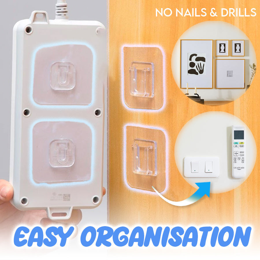 NOWORDUP® Double-Sided Self Adhesive Hooks , 1 pack@ 10pcs