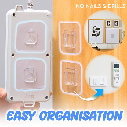 NOWORDUP® Double-Sided Self Adhesive Hooks , 1 pack@ 10pcs