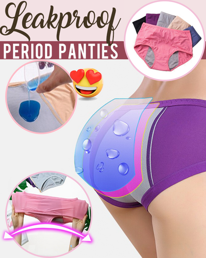 Calzones menstruales anti-fugas (Paquete de 3)