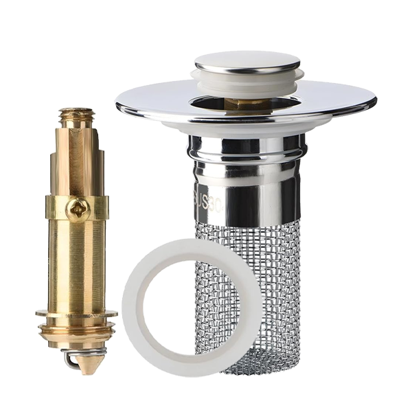 Kobidz® Sink Drain Strainer with Removable Stainless Steel Basket Ex