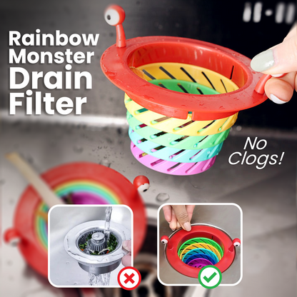 Rainbow Monster Drain Filter