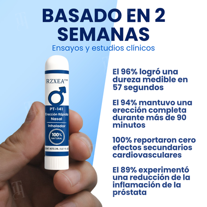 RZXEA™ PT-141 Erección Rápida Nasal Inhalador