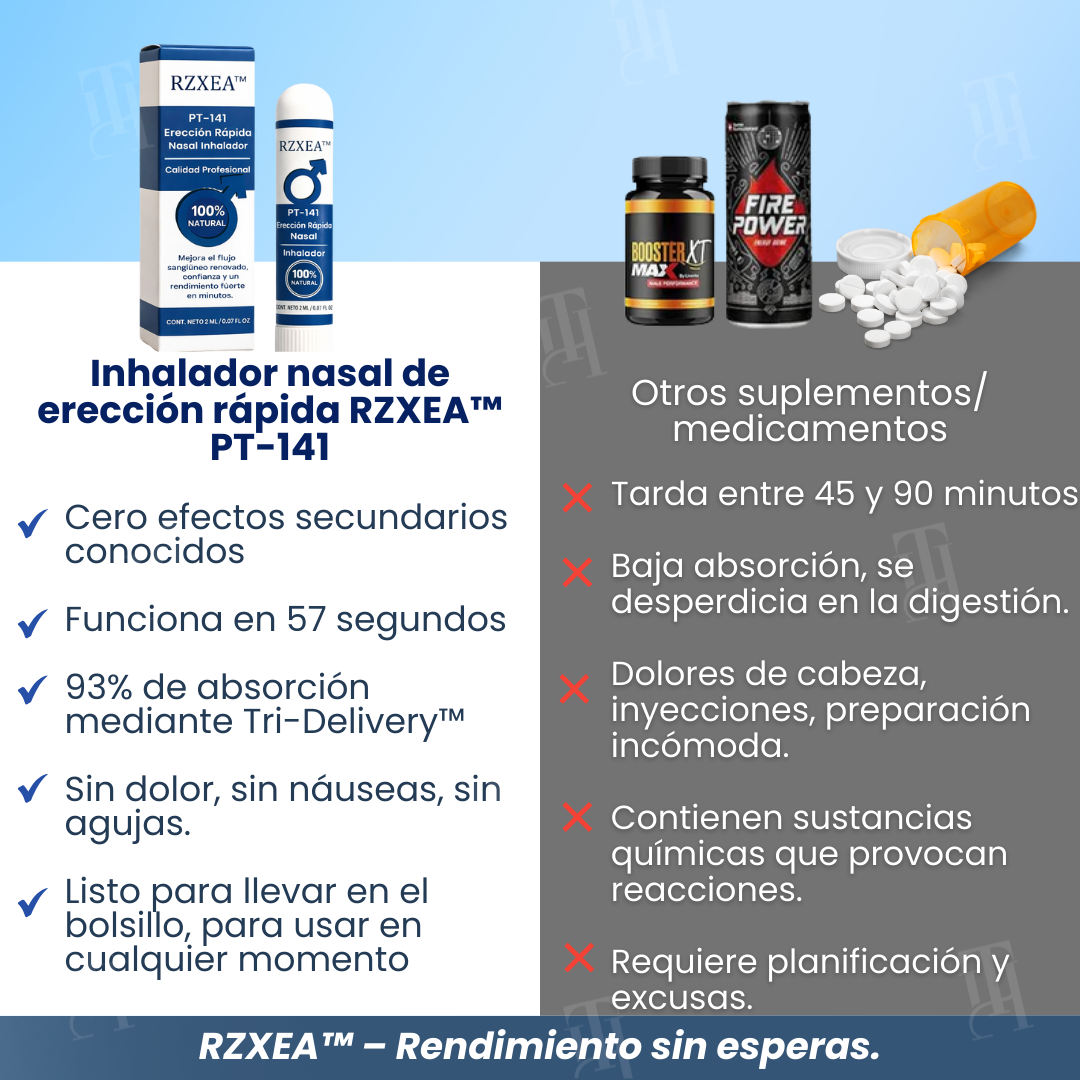 RZXEA™ PT-141 Erección Rápida Nasal Inhalador