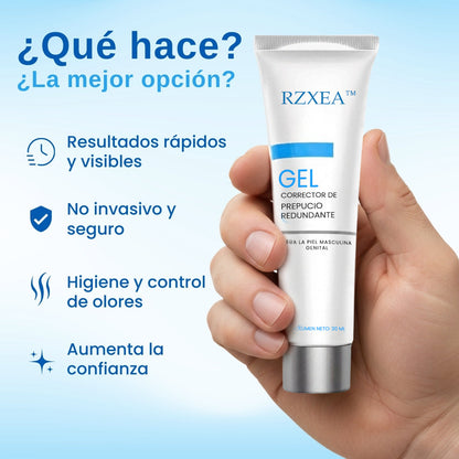 🚀 Seguro para piel sensible & sin irritación:RZXEA™ Gel Corrector de Prepucio Redundante