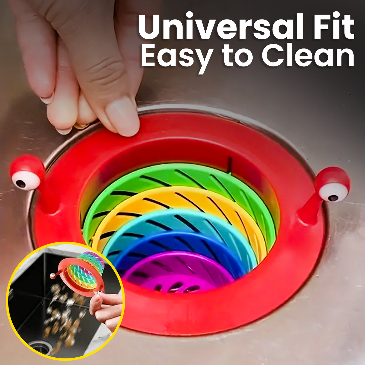 Rainbow Monster Drain Filter