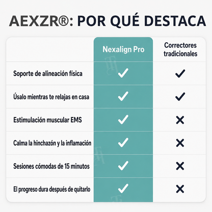 AEXZR® Nexalign Pro — Corrector de juanete EMS