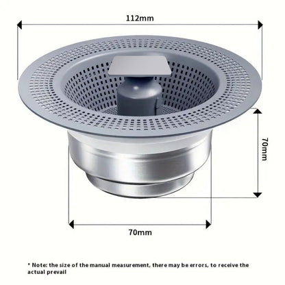 2025 Upgraded 3 in 1 Kitchen Sink Drain Strainer EX