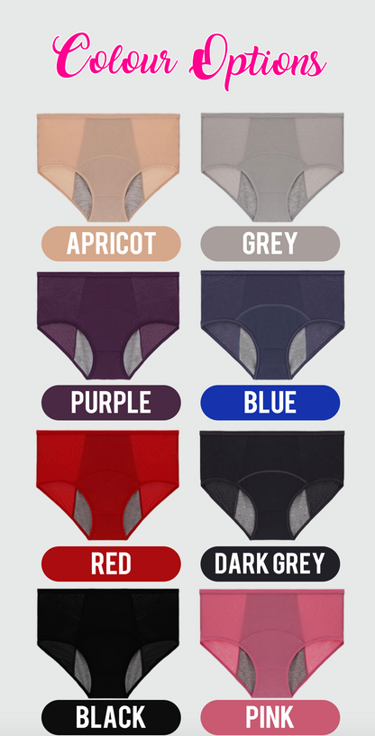 Calzones menstruales anti-fugas (Paquete de 3)