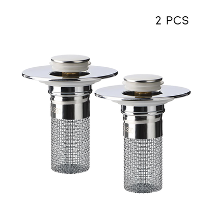 Sink -🅻🅸🅼🅸🆃🅴🅳 🅳🅸🆂🅲🅾🆄🅽🆃🆂- Drain Strainer with Removable Stainless Steel Basket